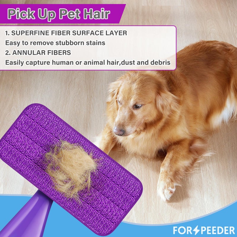 FORSPEEDER Reusable Mop Pads for Swiffer WetJet, Wet Pads Refills for 12'' Spray Mop, Microfiber Refill Machine Washable Up to 100+ Floor Cleaning for All Kinds of Floor Types, 7 Pack - Image 5